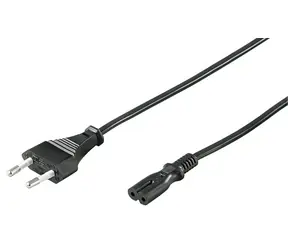Przewód zasilający MicroConnect EU C - C7 0,5 m czarny
