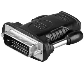 Adapter MicroConnect HDMI (F) - DVI-D (M) czarny / WQXGA (2560 x 1600) @ 60Hz / Plug & Play