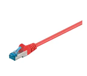 MicroConnect CAT6a S/FTP 0,5 m czerwony / LSZH