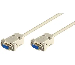 Kabel szeregowy MicroConnect RS-232, D-SUB 9-pin (F) - D-SUB 9-pin (F) 3M biały