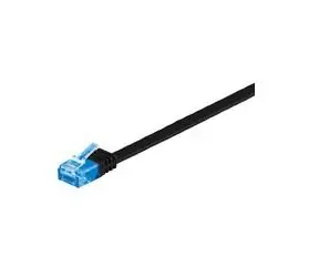 MicroConnect CAT6a U/UTP FLAT 2m czarny / PVC