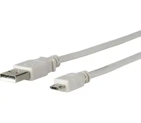 Kabel MicroConnect USB2.0 A (M) - microUSB B (M) 5m szary / 480Mbit/s