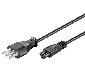 Przewód zasilający MicroConnect DK typu K - C5 1,8 m czarny / końcówka duńska