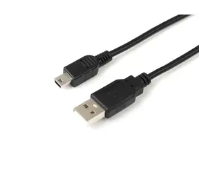 Kabel MicroConnect USB2.0 A (M) - miniUSB B (M) 5m czarny / 480Mbit/s