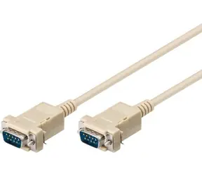 Kabel szeregowy MicroConnect RS-232, D-SUB 9-pin (M) - D-SUB 9-pin (M) 3M biały