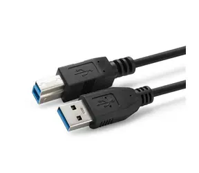 Kabel MicroConnect USB3.0 A (M) - USB3.0 B (M) 2m czarny / 5000Mbit/s