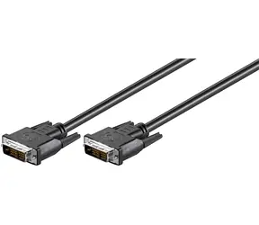 Kabel MicroConnect DVI-D (18+1) Single Link Full HD 1m czarny