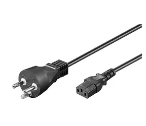 Przewód zasilający MicroConnect DK typu K - C13 1,8 m czarny / wtyk duński