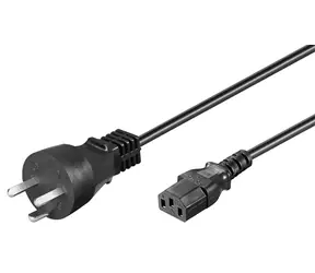 Przewód zasilający MicroConnect DK EDB - C13 1,8 m czarny / wtyk duński