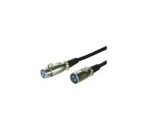 Kabel MicroConnect XLR XLR (M) - XLR (F) 1m czarny