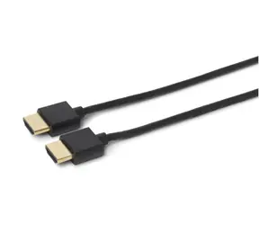 Kabel połączeniowy MicroConnect Ultra Slim HDMI 2.0 (M) - HDMI 2.0 (M) 1m czarny
