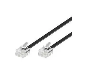 Kabel MicroConnect Modular RJ12 6m czarny 