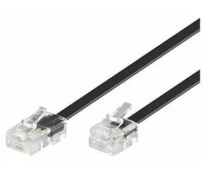 Kabel MicroConnect Modular RJ11 - RJ45 10m czarny