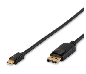 Kabel MicroConnect Mini DisplayPort 1.2 (M) - DisplayPort (M) 1m czarny