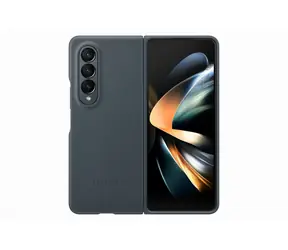 Samsung Leather Cover Skórzany pokrowiec do Samsung Galaxy Z Fold4 w kolorze szarym