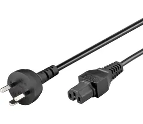 Przewód zasilający MicroConnect DK EDB - C15 1,8 m czarny / wtyk duński