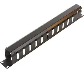 Uchwyt do zarządzania kablami MicroConnect metalowy 19" do szafy 1U, czarny
