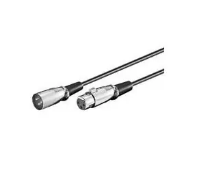 Kabel MicroConnect XLR XLR (M) - XLR (F) 3M czarny