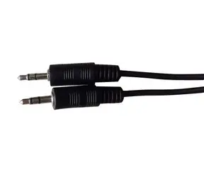 Kabel audio MicroConnect Slim 3-pinowy Jack 3,5 mm - Jack 3,5 mm 10 m czarny
