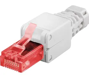 Złącze MicroConnect CAT6 RJ-45 bez użycia narzędzi, białe