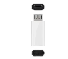 Adapter MicroConnect USB-C (F) - microUSB B (M) biały 
