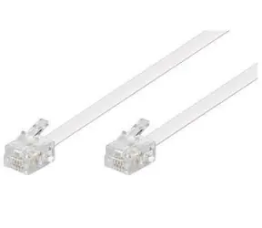 Kabel MicroConnect Modular RJ11 6P/4C 15m biały 