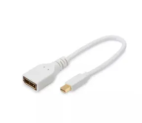 Kabel MicroConnect Mini DisplayPort 1.2 (M) - DisplayPort (F) 0,15 m biały
