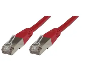 MicroConnect CAT6 F/UTP 15m czerwony / PVC