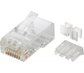 Złącze MicroConnect RJ-45 MP8P8C CAT5e przezroczyste 50 szt.