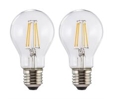 Żarówka LED Filament Xavax 112903 / E27 / 806 lm (zamiennik 60 W) / ciepła biała / przezroczysta / 2 szt. w kartonie