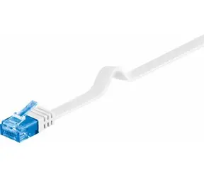 MicroConnect CAT6a U/UTP FLAT 5m biały / PVC