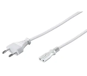Przewód zasilający MicroConnect EU C - C7 10m biały