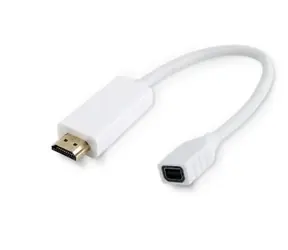 Adapter MicroConnect HDMI (M) - miniDP (F) 0,1 m biały