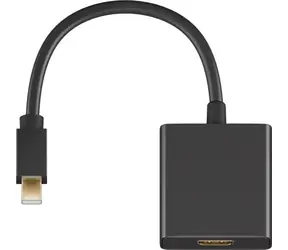 Adapter MicroConnect Mini DisplayPort 1.2 (M) - HDMI (F) czarny / obsługa audio