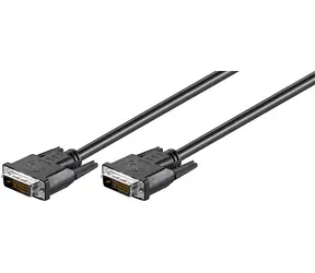 Kabel MicroConnect DVI-D (24+1) Dual Link 2m czarny