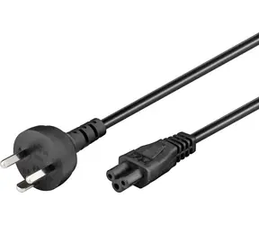 Przewód zasilający MicroConnect DK EDB - C5 3M czarny / końcówka duńska