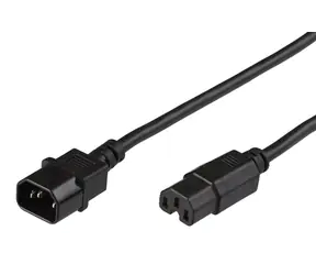 Przewód przedłużający MicroConnect C14 - C15 3M czarny