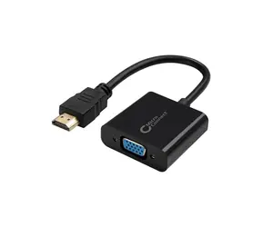 Adapter MicroConnect HDMI (M) - VGA (F) 0,15 m czarny / 1920 x 1080 @ 60 Hz
