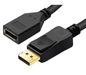 Przewód przedłużający MicroConnect DisplayPort MF 1 m czarny / 21,6 Gb/s