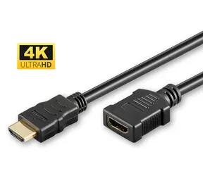 Przewód przedłużający MicroConnect HDMI 1.4 (M) - HDMI 1.4 (F) 5m czarny