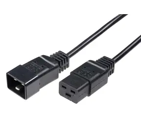Przewód przedłużający MicroConnect C19 - C20 3M czarny