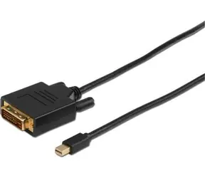 Kabel MicroConnect Mini DisplayPort 1.2 (M) - DVI-D Dual-Link (24+1) (M) 1 m czarny / 1920x1080 @ 60Hz 