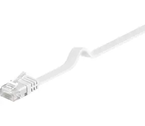 MicroConnect CAT6 U/UTP FLAT 15m biały / PVC