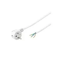 Kabel zasilający MicroConnect Schuko z otwartym końcem 5m biały