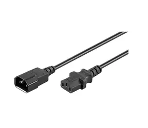 Przewód przedłużający MicroConnect C14 - C13 10m czarny