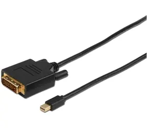 Kabel MicroConnect Mini DisplayPort 1.2 (M) - DVI-D Dual-Link (24+1) (M) 2 m czarny / 1920x1080 @ 60Hz 