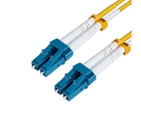 Cable światłowodowy MicroConnect LC/LC jednomodowy dupleks OS2 30m żółty