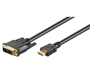 Kabel MicroConnect Single-link HDMI (M) - DVI-D 18+1 (M) 7m czarny / FullHD (1920x1080) @ 60Hz / dwukierunkowy 