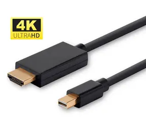 Kabel MicroConnect Mini DisplayPort 1.2 (M) - HDMI (M) 1m czarny / 4K