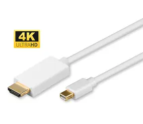Kabel MicroConnect Mini DisplayPort 1.2 (M) - HDMI (M) 3M biały / 4K